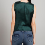 Women Print Cowl Neck Top