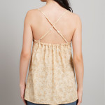 Women Floral Printed Shoulder Straps A-Line Top