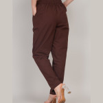 Women Comfort High-Rise Easy Wash Pleated Trousers