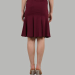 Mid-Rise A-Line Knee Length Skirt