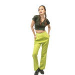 Bright Neon High Waist Bell-Bottom Trouser